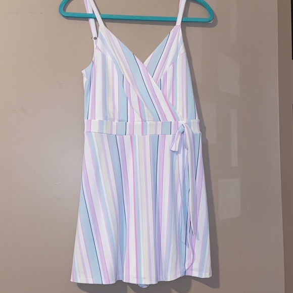 Candie's Pants - Pastel Striped Romper